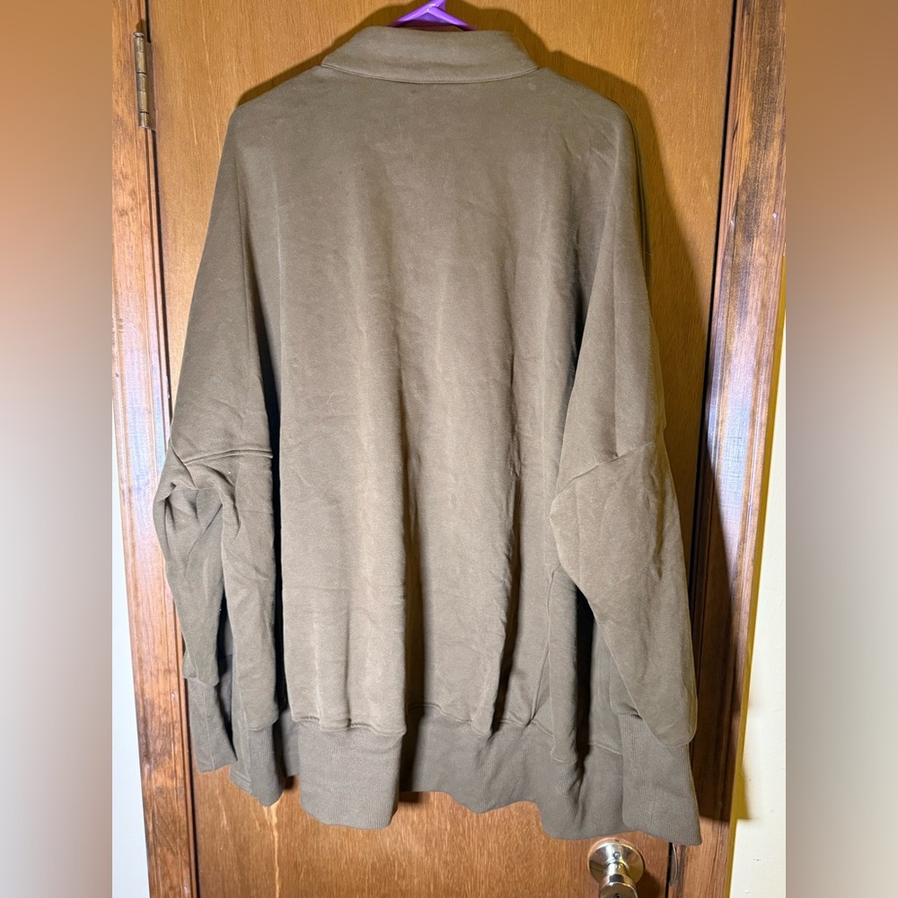 NWT Women's Brown Zip-Up Sweater Size XL - Picture 5 of 5